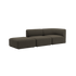 Fjord Sofa - 2 seater w/ open end | Fjord Sofa - 2 seater w/ open end - Sealife Brown Links | SACKit