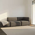 Fjord Sofa 2 - Sitzer mit offenem Ende in Sealife Brown, skandinavisches Design, weiche Linien, Textilbezug | Fjord Sofa - 2 seater w/ open end - Sealife Brown Links | SACKit