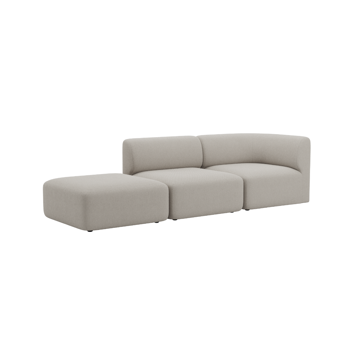 Fjord Sofa - 2 seater w/ open end | Fjord Sofa - 2 seater w/ open end - Sealife Ivory Links | SACKit