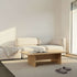 Fjord Sofa 2 - Sitzer mit offenem Ende in Sealife Brown, skandinavisches Design, weiche Linien, Textilbezug | Fjord Sofa - 2 seater w/ open end - Sealife Ivory Links | SACKit