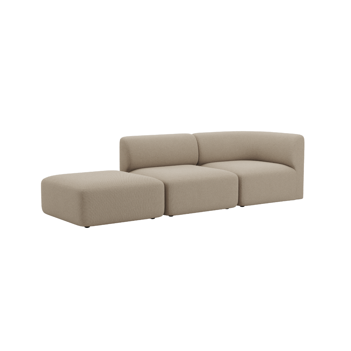Fjord Sofa - 2 seater w/ open end | Fjord Sofa - 2 seater w/ open end - Cosmo Beige Links | SACKit