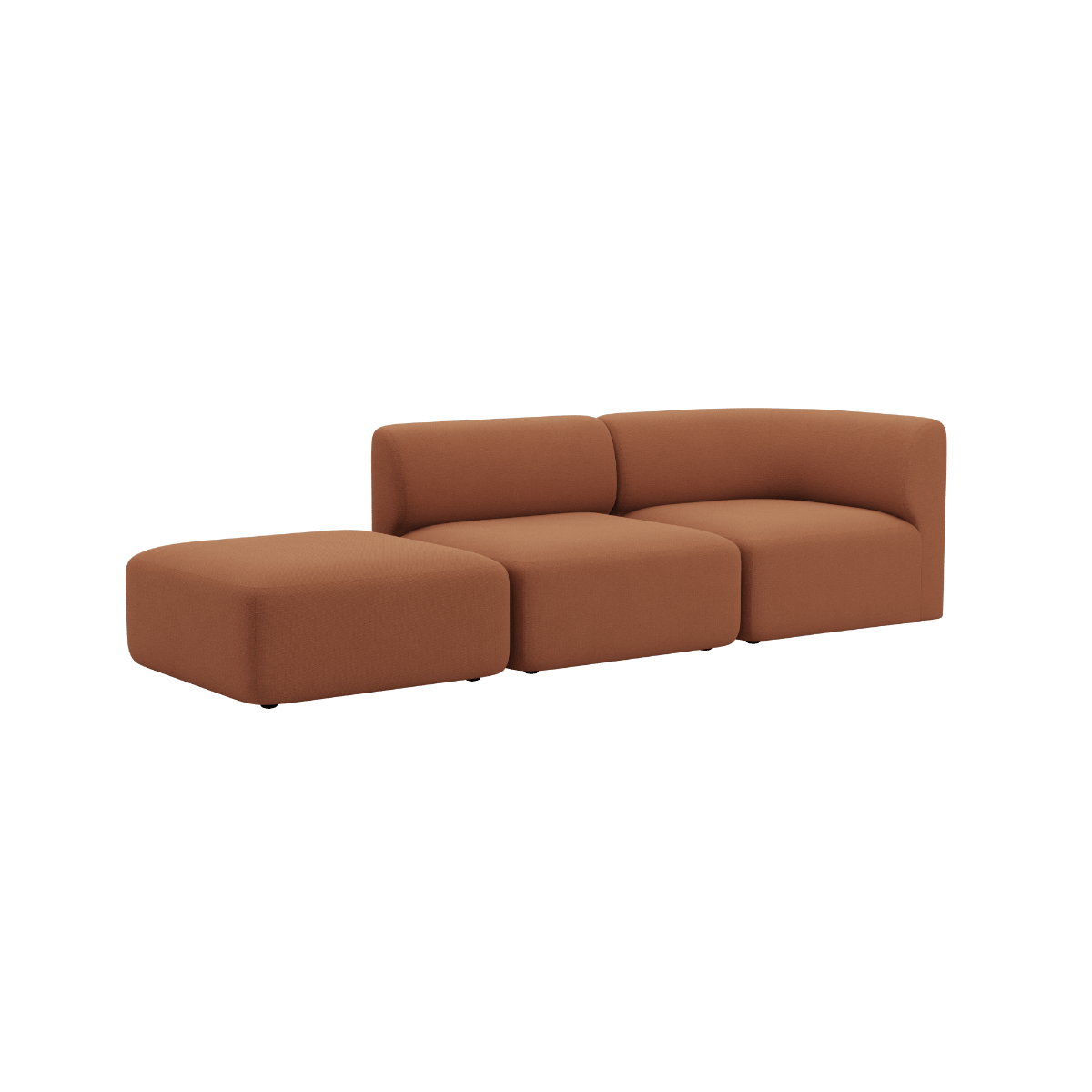 Fjord Sofa - 2 seater w/ open end | Fjord Sofa - 2 seater w/ open end - Cosmo Terracotta Links | SACKit