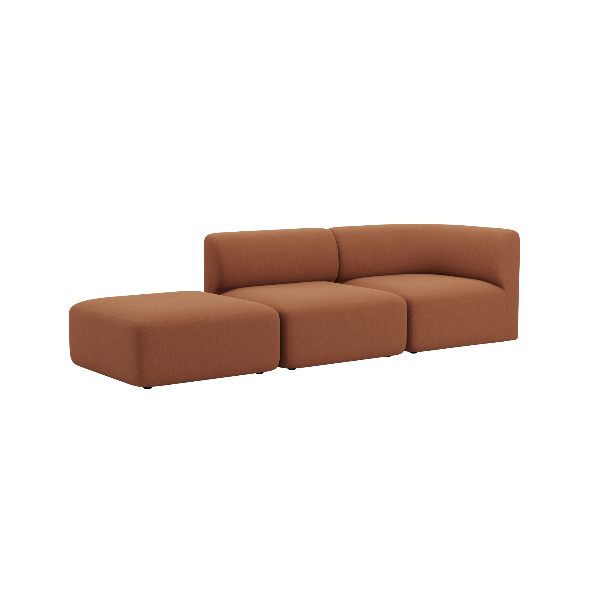 Fjord Sofa - 2 seater w/ open end | Fjord Sofa - 2 seater w/ open end - Cosmo Terracotta Links | SACKit