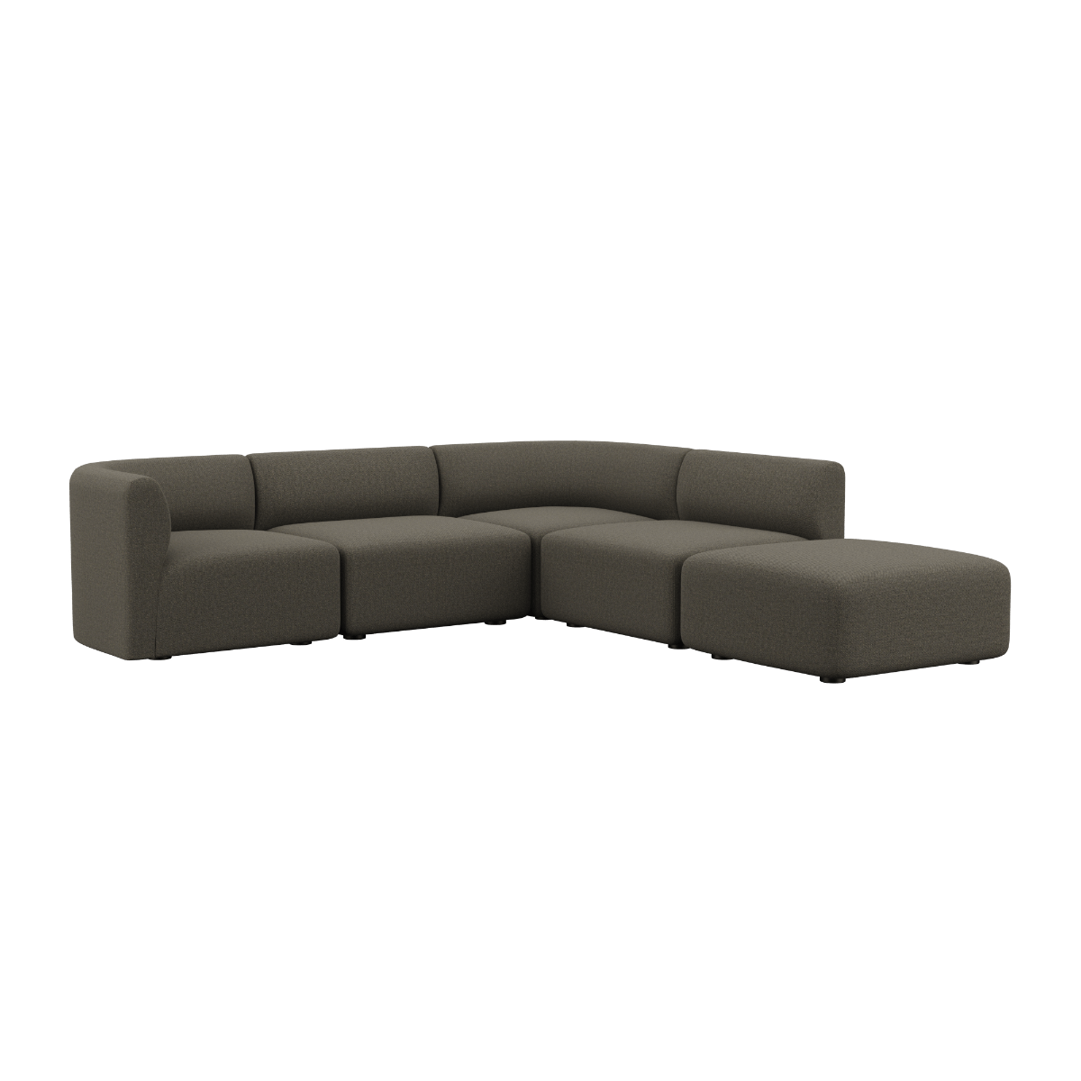 Fjord Sofa - Corner Sofa w/ open end | Fjord Sofa - Corner Sofa w/ open end - Sealife Brown | SACKit