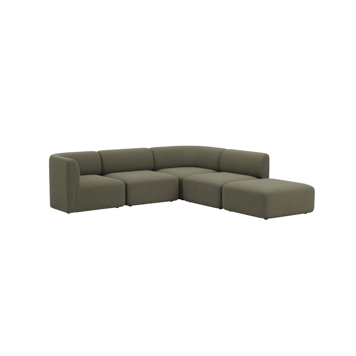Fjord Sofa - Corner Sofa w/ open end | Fjord Sofa - Corner Sofa w/ open end - Sealife Brown | SACKit