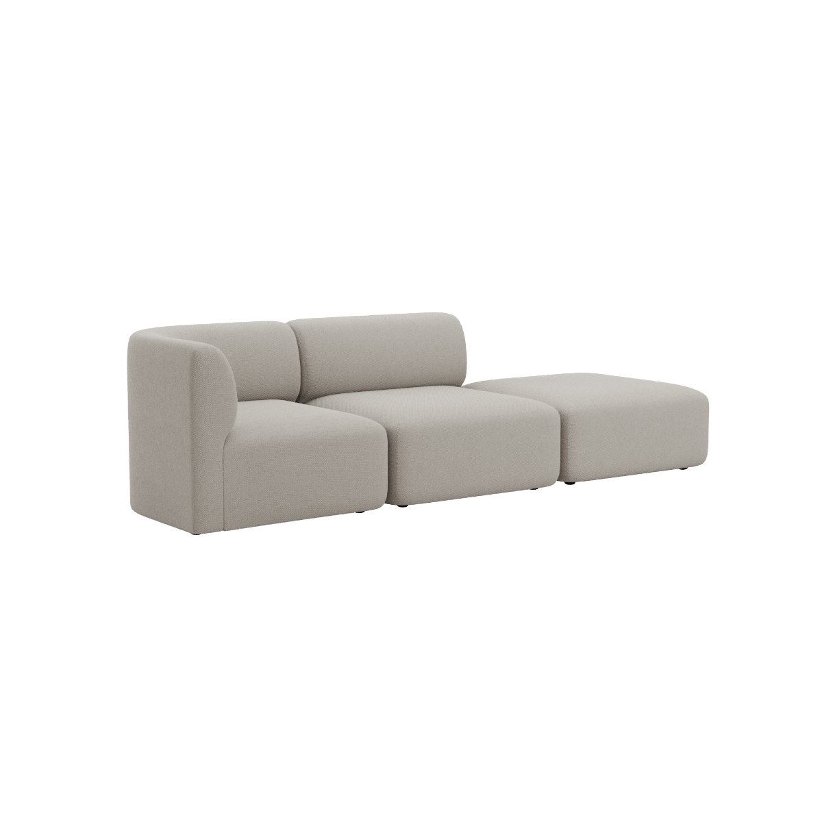 Fjord Sofa - 2 seater w/ open end | Fjord Sofa - 2 seater w/ open end - Sealife Ivory Rechts | SACKit