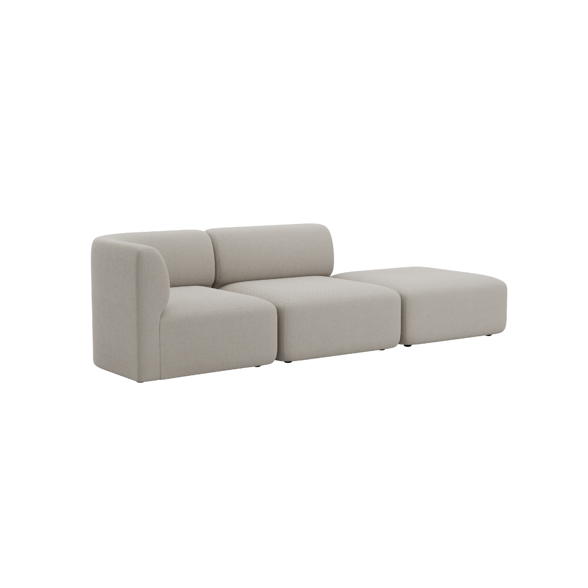 Fjord Sofa - 2 seater w/ open end | Fjord Sofa - 2 seater w/ open end - Sealife Ivory Rechts | SACKit