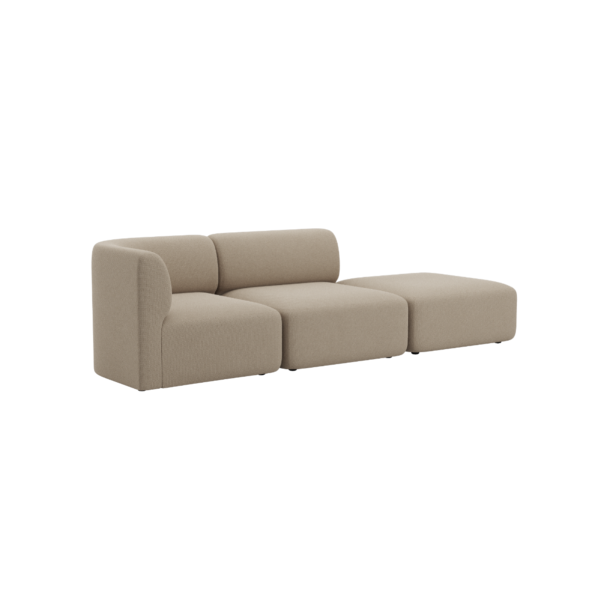 Fjord Sofa - 2 seater w/ open end | Fjord Sofa - 2 seater w/ open end - Cosmo Beige Rechts | SACKit