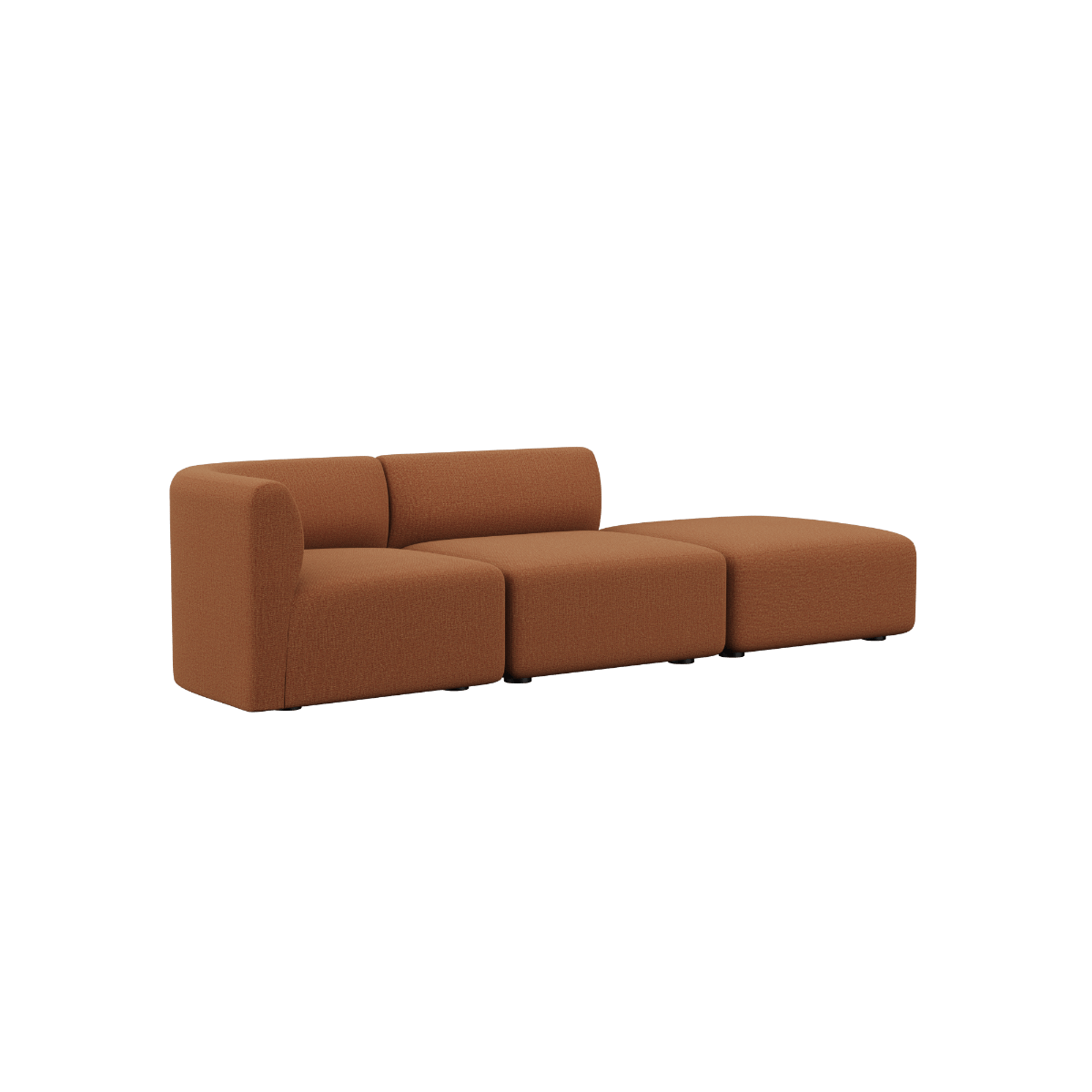 Fjord Sofa - 2 seater w/ open end | Fjord Sofa - 2 seater w/ open end - Cosmo Terracotta Rechts | SACKit