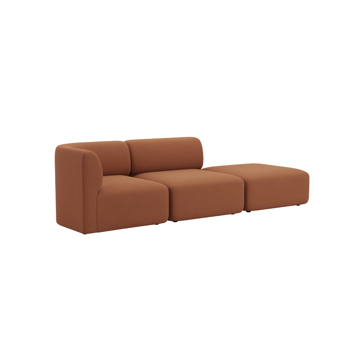 Fjord Sofa - 2 seater w/ open end | Fjord Sofa - 2 seater w/ open end - Cosmo Terracotta Rechts | SACKit