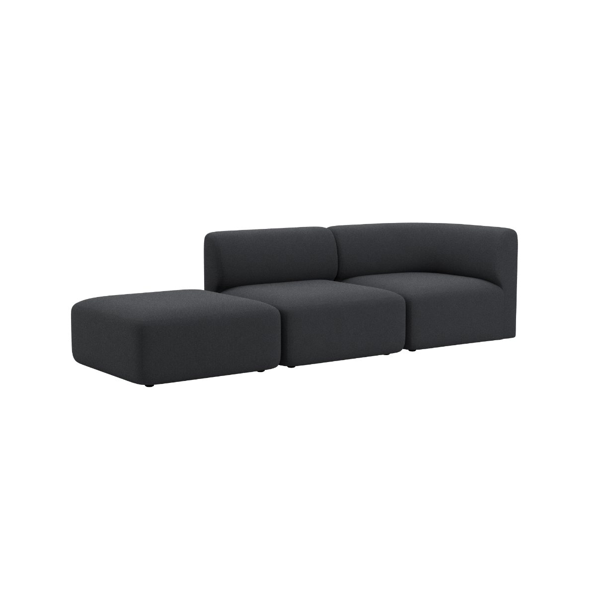 Fjord Sofa - 2 seater w/ open end | Fjord Sofa - 2 seater w/ open end - Cosmo Slate Links | SACKit