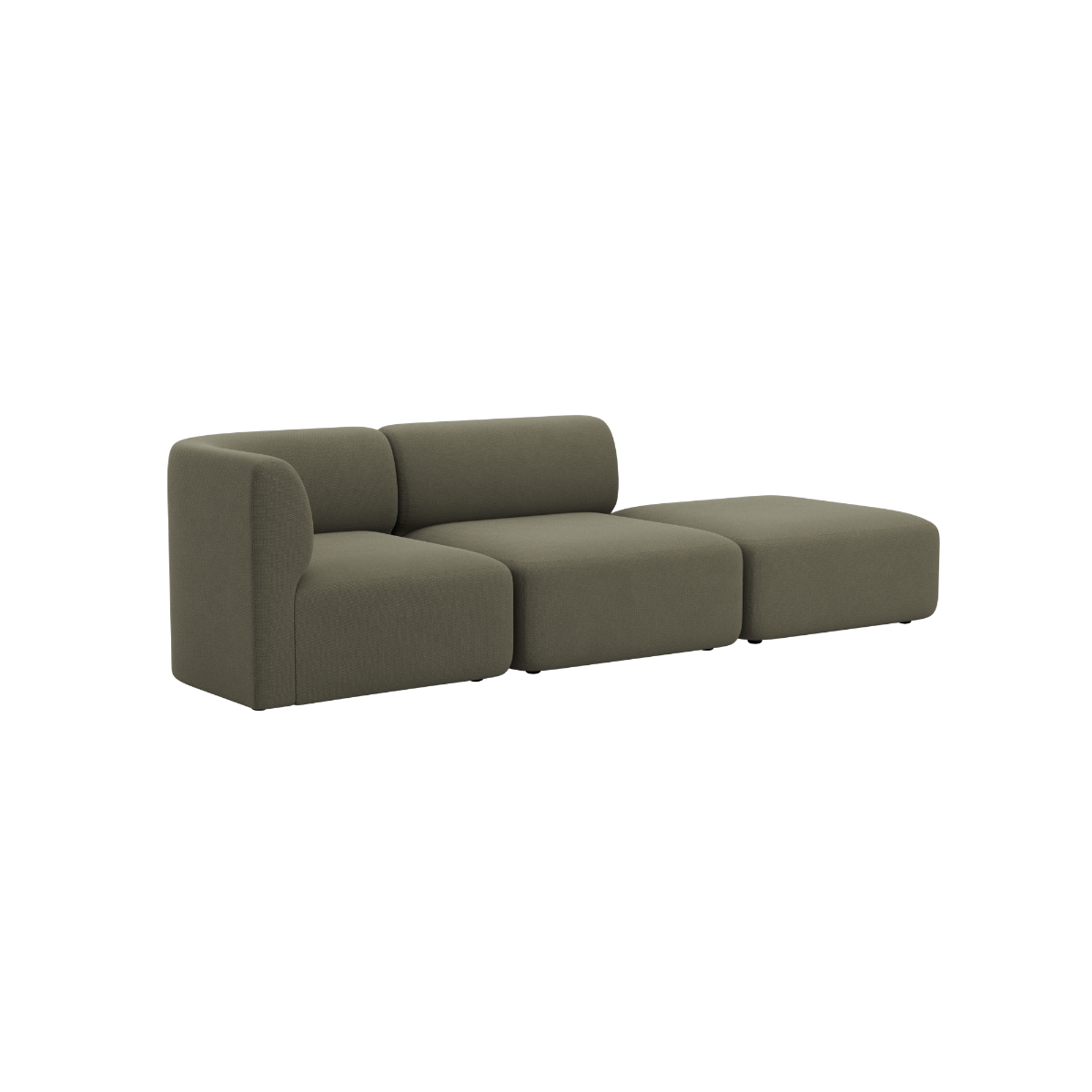 Fjord Sofa - 2 seater w/ open end | Fjord Sofa - 2 seater w/ open end - Cosmo Stone Rechts | SACKit