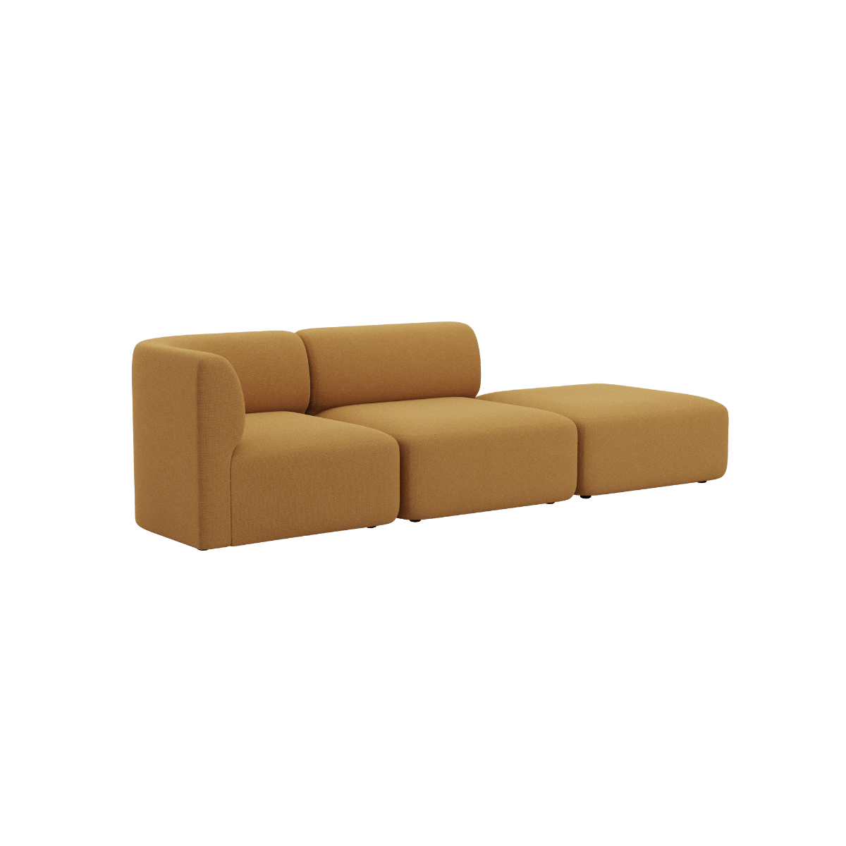 Fjord Sofa - 2 seater w/ open end | Fjord Sofa - 2 seater w/ open end - Cosmo Mustard Rechts | SACKit