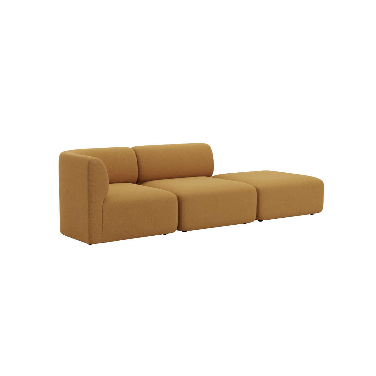 Fjord Sofa - 2 seater w/ open end | Fjord Sofa - 2 seater w/ open end - Cosmo Mustard Rechts | SACKit