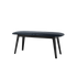Nordic Bank aus massivem Buchenholz mit schwarzem Lack und Terra Black Lederpolsterung | Nordic Bench - Beech - Terra Black | SACKit