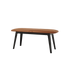 Nordic Bank aus massivem Buchenholz mit Terra Safari Lederpolster, schlichtes dänisches Design | Nordic Bench - Beech - Terra Safari | SACKit