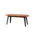 Nordic Bank aus dunkel gebeizter Eiche mit Terra Safari Lederpolsterung, schlichtes skandinavisches Design | Nordic Bench - Dark Stained Oak - Terra Safari | SACKit