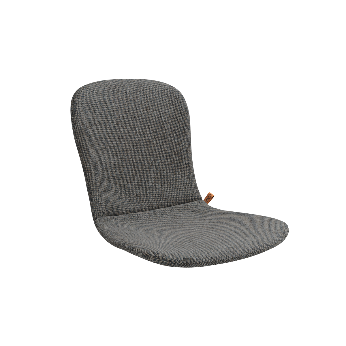Graues Patio Cushion Kissen für Patio Chair No. One mit glattem Bezug und 2 cm Dicke. | Patio Chair no. One - Cushion Full - Cobana Grey | SACKit