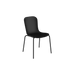 Schwarzer Patio Chair no. One S1 mit pulverbeschichtetem Stahlgestell und formgepresster Kunststoffschale. | Patio Chair no. One S1 - Black | SACKit