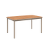 Kirra Dining Table 150x90 aus pulverbeschichtetem Aluminium und Teakholz in Taupe, rechteckig, Outdoor - Esstisch | Kirra Dining Table 150x90 - Taupe | SACKit