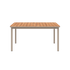 Kirra Dining Table 150x90 aus pulverbeschichtetem Aluminium und Teakholz in Taupe, rechteckig, Outdoor - Esstisch | Kirra Dining Table 150x90 - Taupe | SACKit