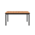 Kirra Dining Table 150x90 aus pulverbeschichtetem Aluminium und FSC - zertifiziertem Teakholz, rechteckig, außen. | Kirra Dining Table 150x90 - Noir | SACKit