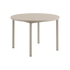 Runder Kirra Dining Tisch mit Keramikplatte und pulverbeschichtetem Aluminiumgestell, taupefarben, Ø110 cm | Kirra Dining table Ø110 Ceramic - | SACKit