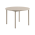Runder Kirra Dining Tisch mit Keramikplatte und pulverbeschichtetem Aluminiumgestell, taupefarben, Ø110 cm | Kirra Dining table Ø110 Ceramic - | SACKit