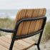 Kirra Patio Lounge Chair in Noir mit pulverbeschichtetem Aluminium und FSC - zertifiziertem Teakholz, outdoor geeignet | Kirra Patio Lounge Chair - Noir | SACKit