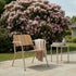 Kirra Patio Lounge Chair in taupe mit pulverbeschichtetem Aluminium und Teakholz, niedrige Sitzposition, Outdoor - Stuhl | Kirra Patio Lounge Chair - Taupe | SACKit