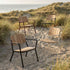 Kirra Patio Lounge Chair in chestnut mit pulverbeschichtetem Aluminium und FSC® - zertifiziertem Teakholz, entspannte Sitzposition. | Kirra Patio Lounge Chair - Chestnut | SACKit