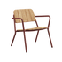 Kirra Patio Lounge Chair in Chestnut mit pulverbeschichtetem Aluminium und FSC - zertifiziertem Teakholz | Kirra Patio Lounge Chair - Chestnut | SACKit
