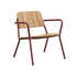 Kirra Patio Lounge Chair in Chestnut mit pulverbeschichtetem Aluminium und FSC - zertifiziertem Teakholz | Kirra Patio Lounge Chair - Chestnut | SACKit