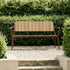 Kirra Patio Bench in chestnut mit pulverbeschichtetem Aluminiumgestell und Teakholz - Sitzfläche, Outdoor - Bank. | Kirra Patio Bench - Chestnut | SACKit