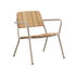 Kirra Patio Lounge Chair in taupe mit pulverbeschichtetem Aluminium und FSC - zertifiziertem Teakholz, niedrige Sitzposition. | Kirra Patio Lounge Chair - Taupe | SACKit