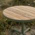 Kirra Café Table aus pulverbeschichtetem Aluminium und FSC® - zertifiziertem Teakholz, rund, Outdoor - Design | Kirra Café Table - Noir | SACKit