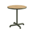 Kirra Café Table aus pulverbeschichtetem Aluminium und FSC - zertifiziertem Teakholz in Olive, rund, Outdoor - Tisch | Kirra Café Table - Olive | SACKit