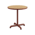 Kirra Café Table aus pulverbeschichtetem Aluminium und FSC® - zertifiziertem Teakholz, rund, für den Außenbereich | Kirra Café Table - Noir | SACKit