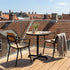 Kirra Cafe Table & 2 Kirra Patio Chair | Kirra Cafe Table & 2 Kirra Patio Chair - Noir | SACKit