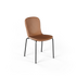 Chair no. One S1 Esszimmerstuhl in Terra Safari mit gepolstertem Leder und recyceltem Stahlrahmen