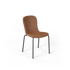 Chair no. One S1 Esszimmerstuhl mit pulverbeschichtetem Stahlrahmen und gepolsterter Sitzfläche in Luna Walnut