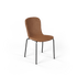 Chair no. One S1 Esszimmerstuhl mit pulverbeschichtetem Stahlrahmen und gepolsterter Sitzfläche in Luna Walnut