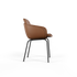 Chair no. One S2 in Terra Black with leather upholstery and powder - coated steel frame. | Chair no. One S2 - Terra Safari | SACKit