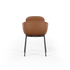 Chair no. One S2 in Terra Black with two - shell design and powder - coated steel frame. | Chair no. One S2 - Terra Safari | SACKit