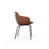 Chair no. One S2 in Luna Sandstone with two - shell design and powder - coated steel frame. | Chair no. One S2 - Luna Walnut | SACKit