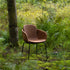 Chair no. One S2 Esszimmerstuhl mit pulverbeschichtetem Stahlrahmen und Luna Sandstone Lederpolsterung