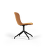 Esszimmerstuhl Chair no. One S1 in Luna Sandstone mit Aluminium - Drehfuß und gepolstertem Sitz. | Chair no. One S1 Black Swivel - Luna Sandstone Mit Rückholfunktion | SACKit