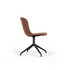 Chair no. One S1 Esszimmerstuhl mit drehbarem Aluminiumfuß in Luna Sandstone Farbe | Chair no. One S1 Black Swivel - Luna Walnut Mit Rückholfunktion | SACKit