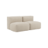Soft Sofa Indoor 2 - Sitzer in weichem Teddy Beige Stoff ohne Gestell, moderne Boneless Couch | Soft Sofa Indoor - 2 Seater - Teddy Beige | SACKit