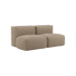 Soft Sofa Indoor 2 - Sitzer in Teddy Brown Stoff mit weicher, gepolsterter Oberfläche und ohne Gestell. | Soft Sofa Indoor - 2 Seater - Teddy Brown | SACKit